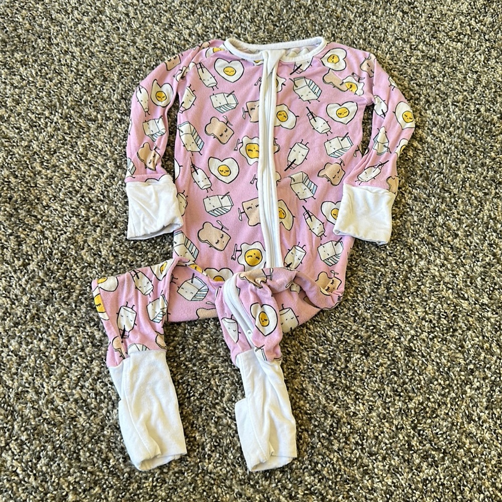 Little Sleepies Pink Breakfast Sleeper